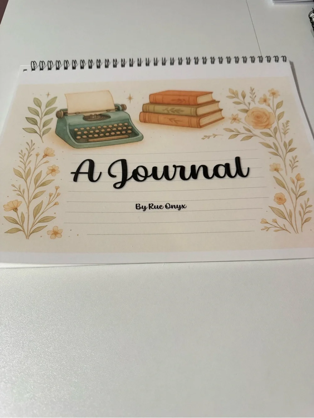 A Journal - Cream Floral Cover